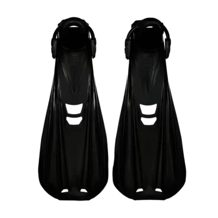 Ласты AQUALUNG STORM MAX BLACK (55 см, открытая пятка, для дайвинга и снорклинга, монопрен, чёрные)