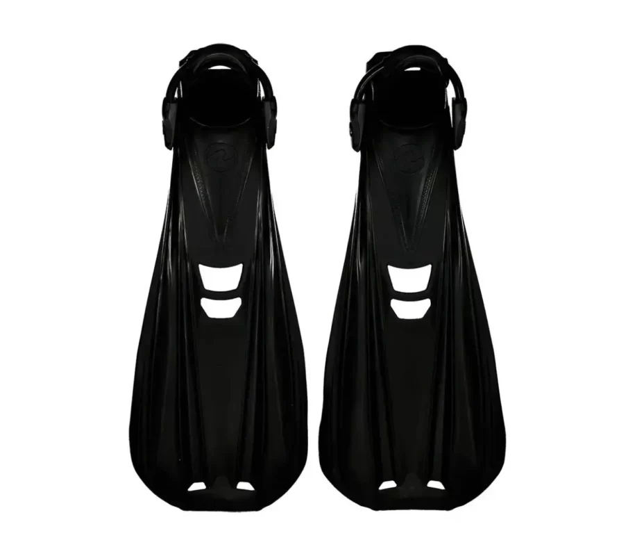 Ласты AQUALUNG STORM MAX BLACK (55 см, открытая пятка, для дайвинга и снорклинга, монопрен, чёрные)